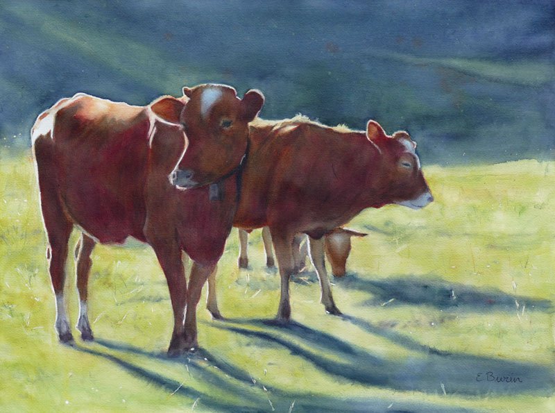 © Elizabeth Burin, Evening on the Pasture. SOLD