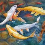 © Elizabeth Burin, Koi Pond