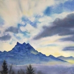 © Elizabeth Burin, Les Dents-du-Midi, Winter Afternoon