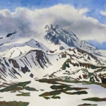 © Elizabeth Burin, Mt. Rainier, Melting Snow I