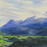 © Elizabeth Burin, The Rhone Valley from above Bex