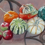 © Elizabeth Burin, Fall Still Life on Glass Table