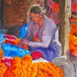 © Elizabeth Burin, The Marigold Seller